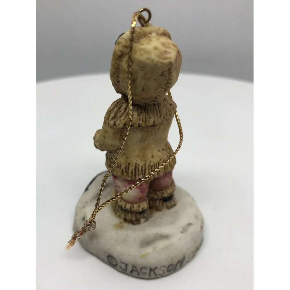 Rare 1988 Jackson Pacific Alaska Eskimo Child Ornament‎ 2.5